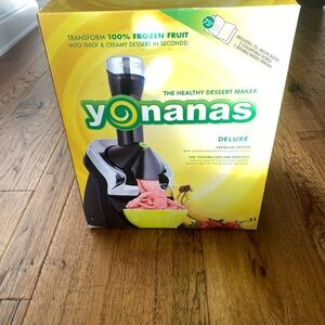 brand New, Never Used, Yonanas Deluxe Healthy Dessert Maker - Black and Silver